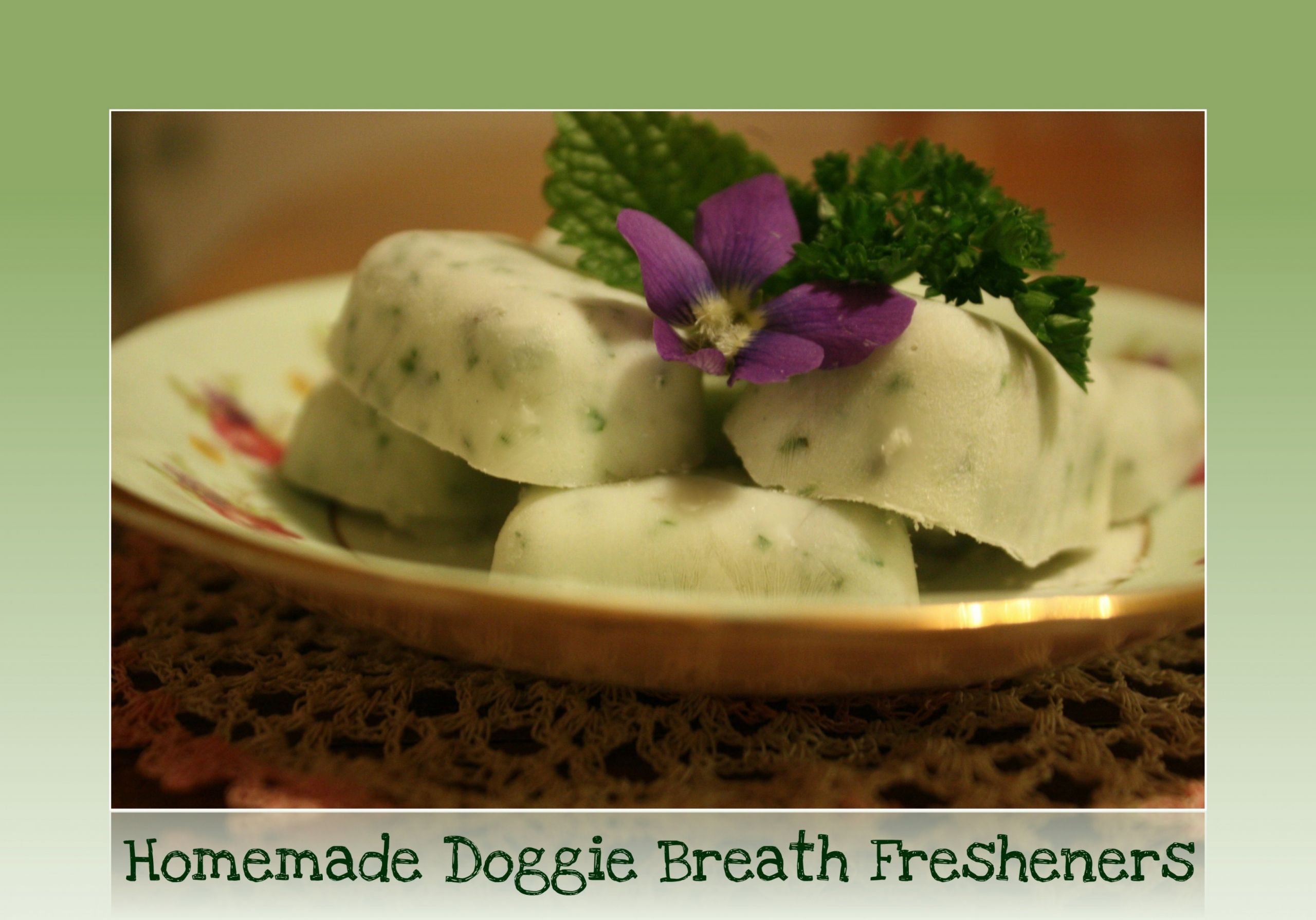 DIY Dog Breath Treats
 Homemade Doggie Breath Freshener Treats