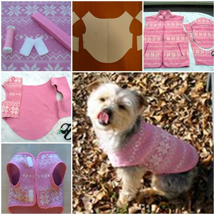 DIY Dog Clothes Pattern
 DIY Dog Sweater from a Used Sweater Sleeve