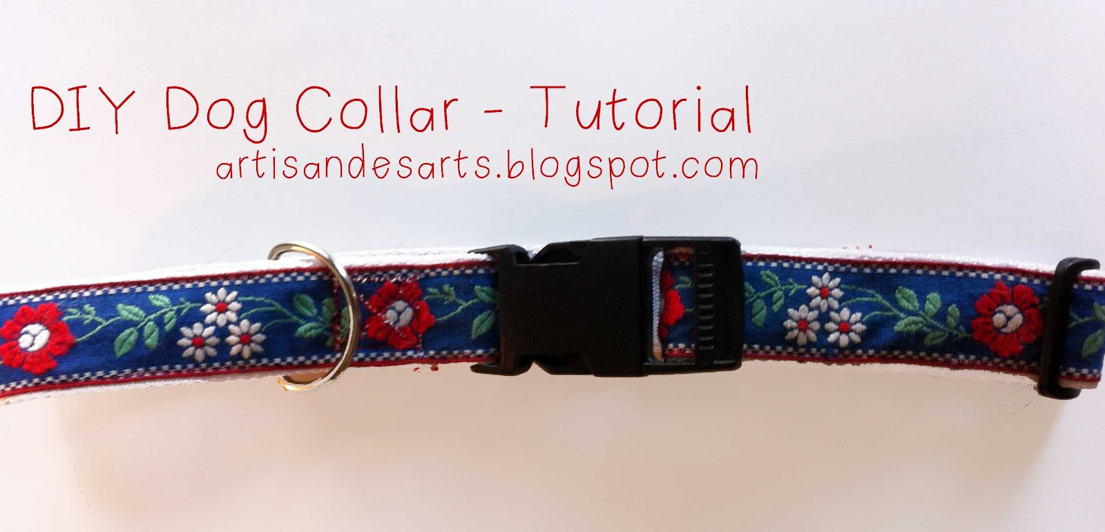 DIY Dog Collar
 artisan des arts DIY Dog Collar Tutorial