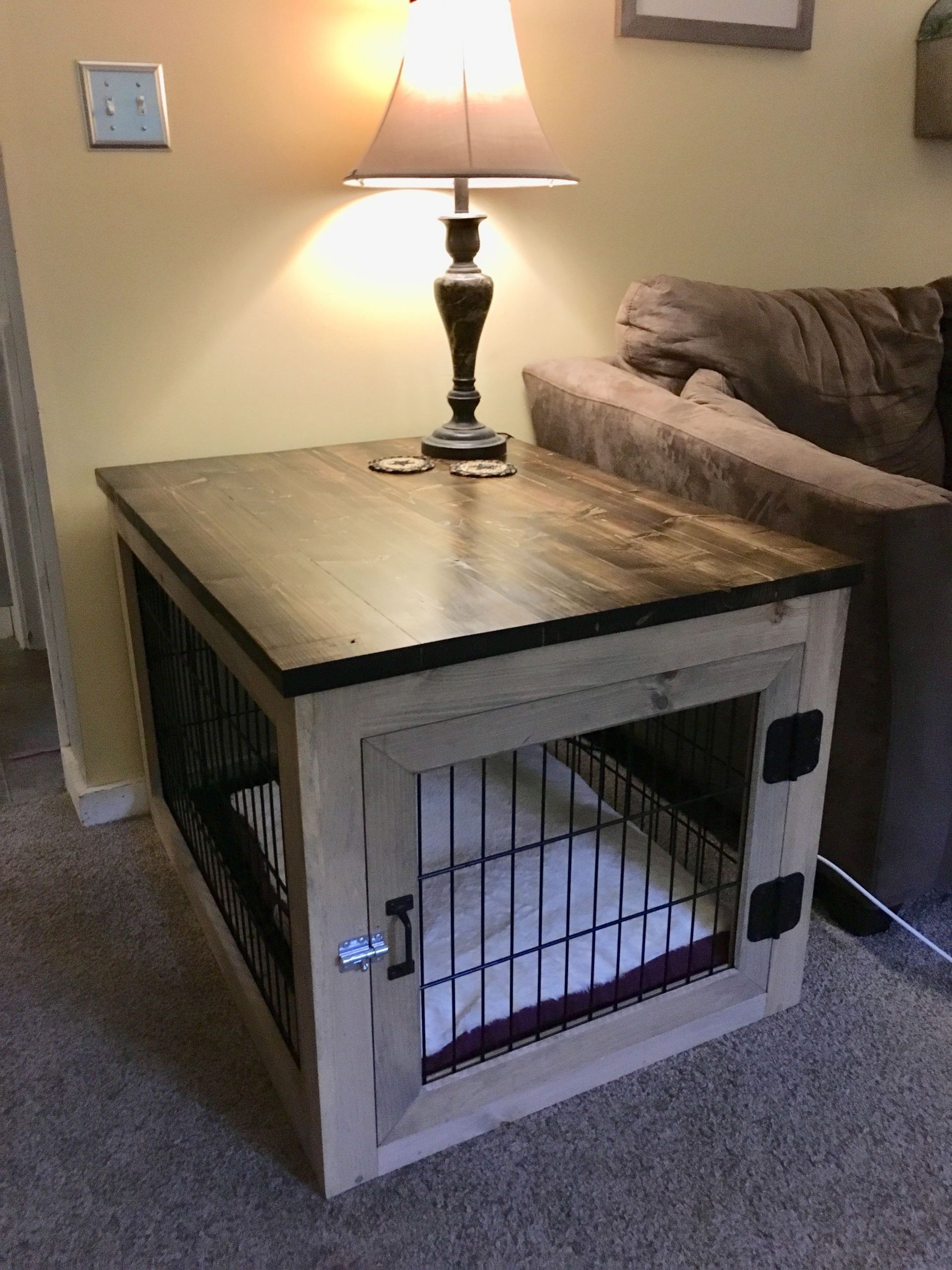 DIY Dog Crate Table
 Pin on Dog House
