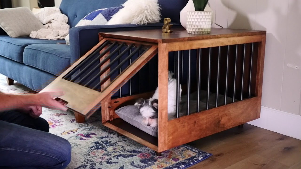 DIY Dog Crate Table
 DIY Dog Crate End Table