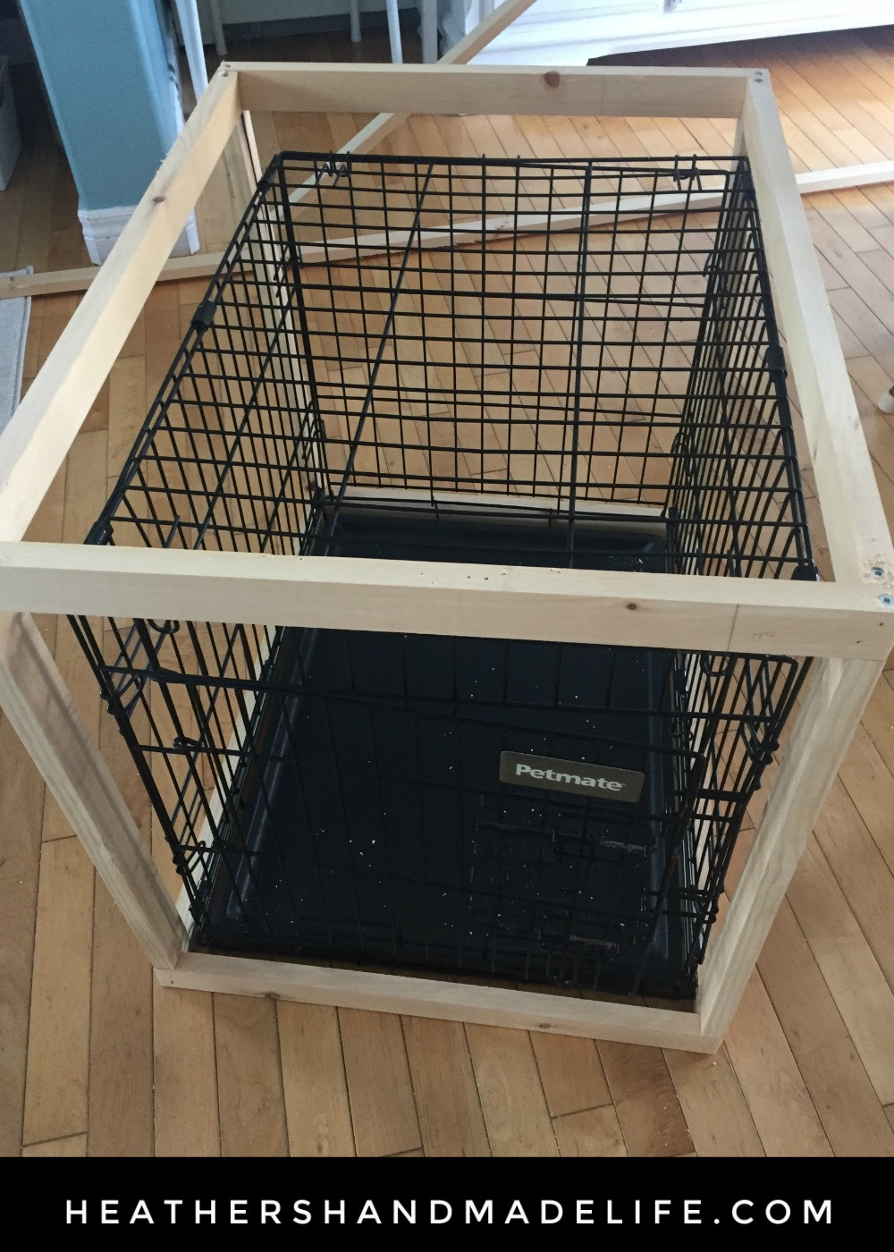 DIY Dog Crates
 diy dog crate cover table 2 Heather s Handmade Life