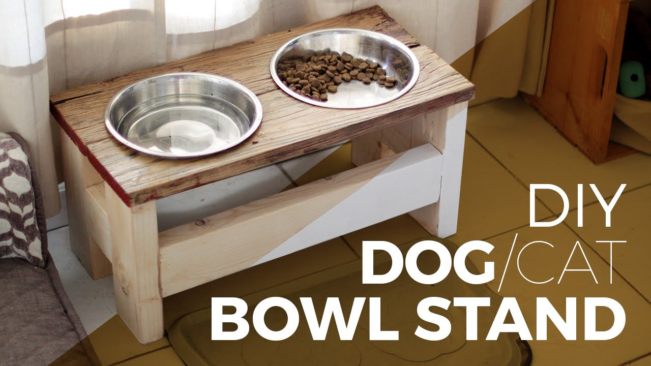 DIY Dog Dish Stand
 How to make a Dog Bowl Stand DIY or Cat