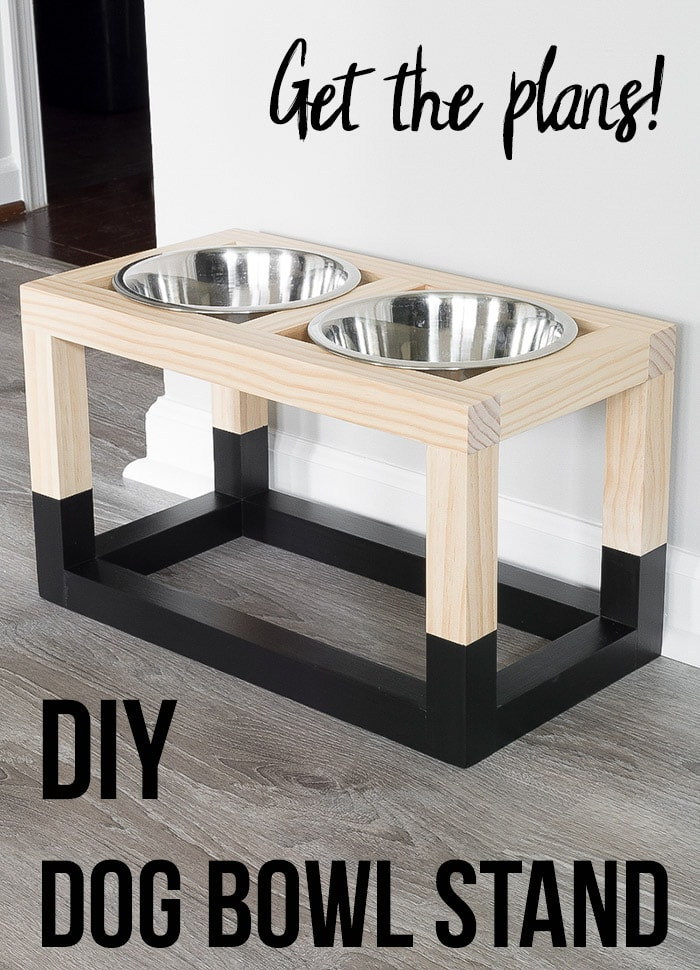 DIY Dog Dish Stand
 Simple DIY Dog Bowl Stand Plans Modern Design Under $5