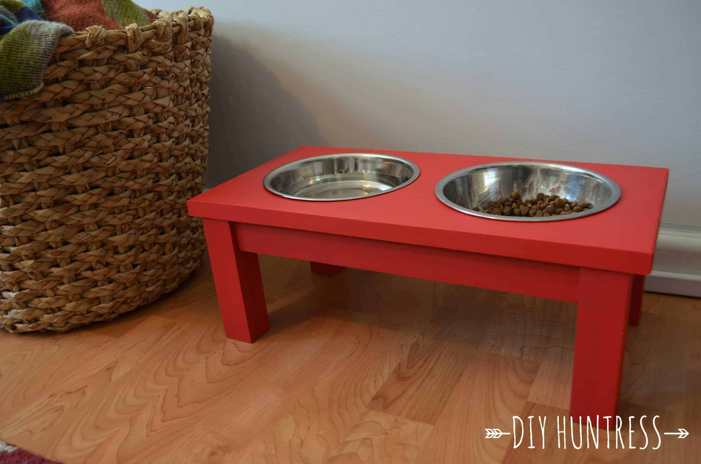 DIY Dog Dish Stand
 DIY Dog Bowl Stand DIY Huntress