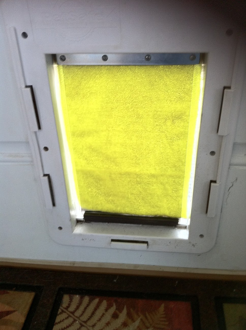 DIY Dog Door Flap
 Do it yourself weatherproof dog door