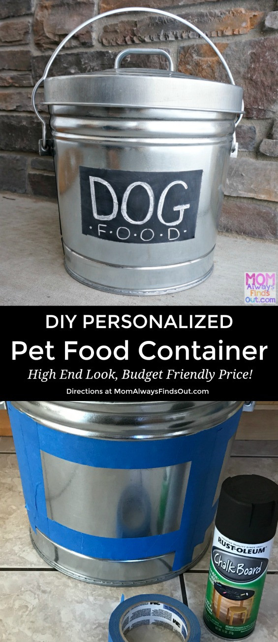 DIY Dog Food Container
 DIY Personalized Dog Food Container Start with a