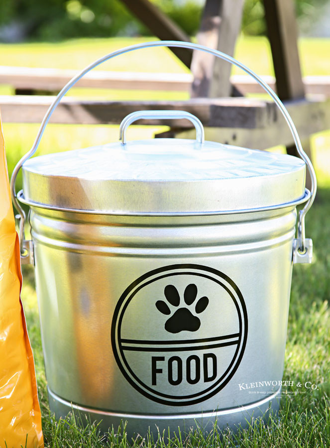 DIY Dog Food Container
 Galvanized Dog Food Storage Container Kleinworth & Co