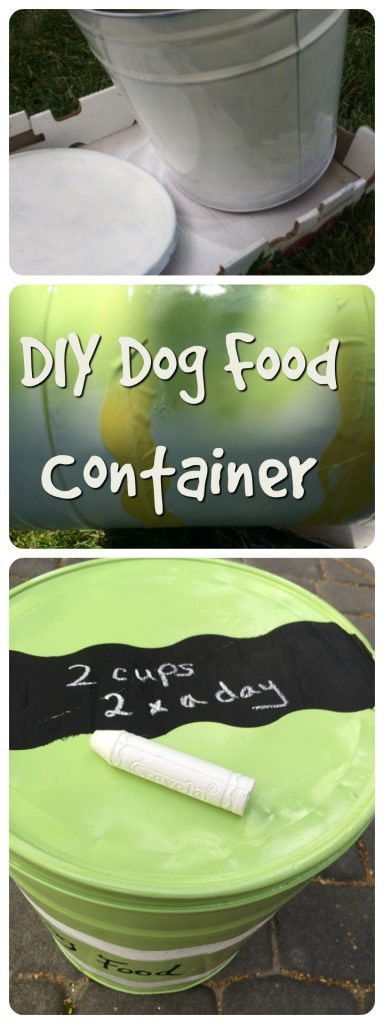 DIY Dog Food Container
 How to use FrogTape to make customized pet food container