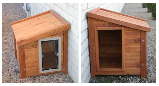 DIY Dog House Door
 Hale Pet Door Slant Roof Security Barrier