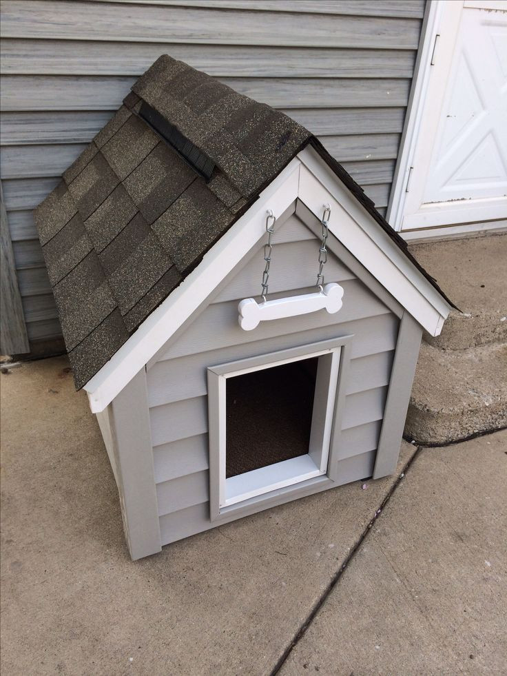 DIY Dog House Door
 DIY dog house dog house is insulated with a ridge vent