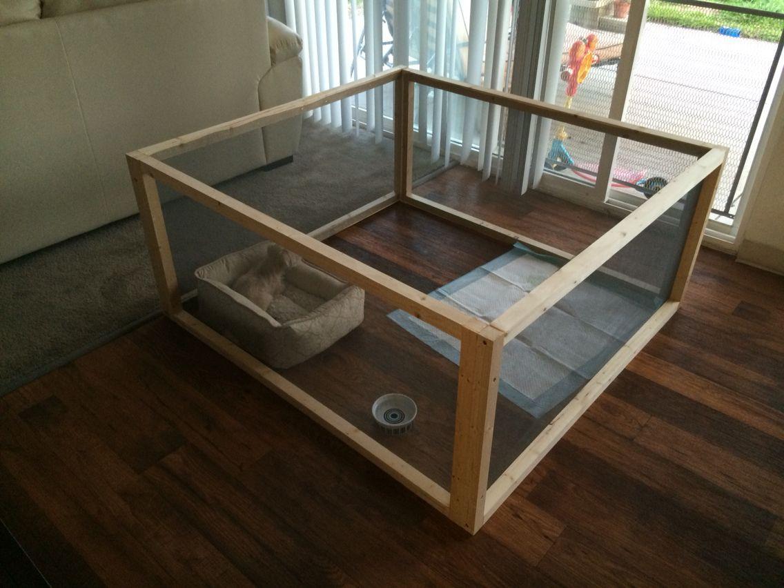 DIY Dog Pen
 Indoor Dog Kennel Ideas Cheap