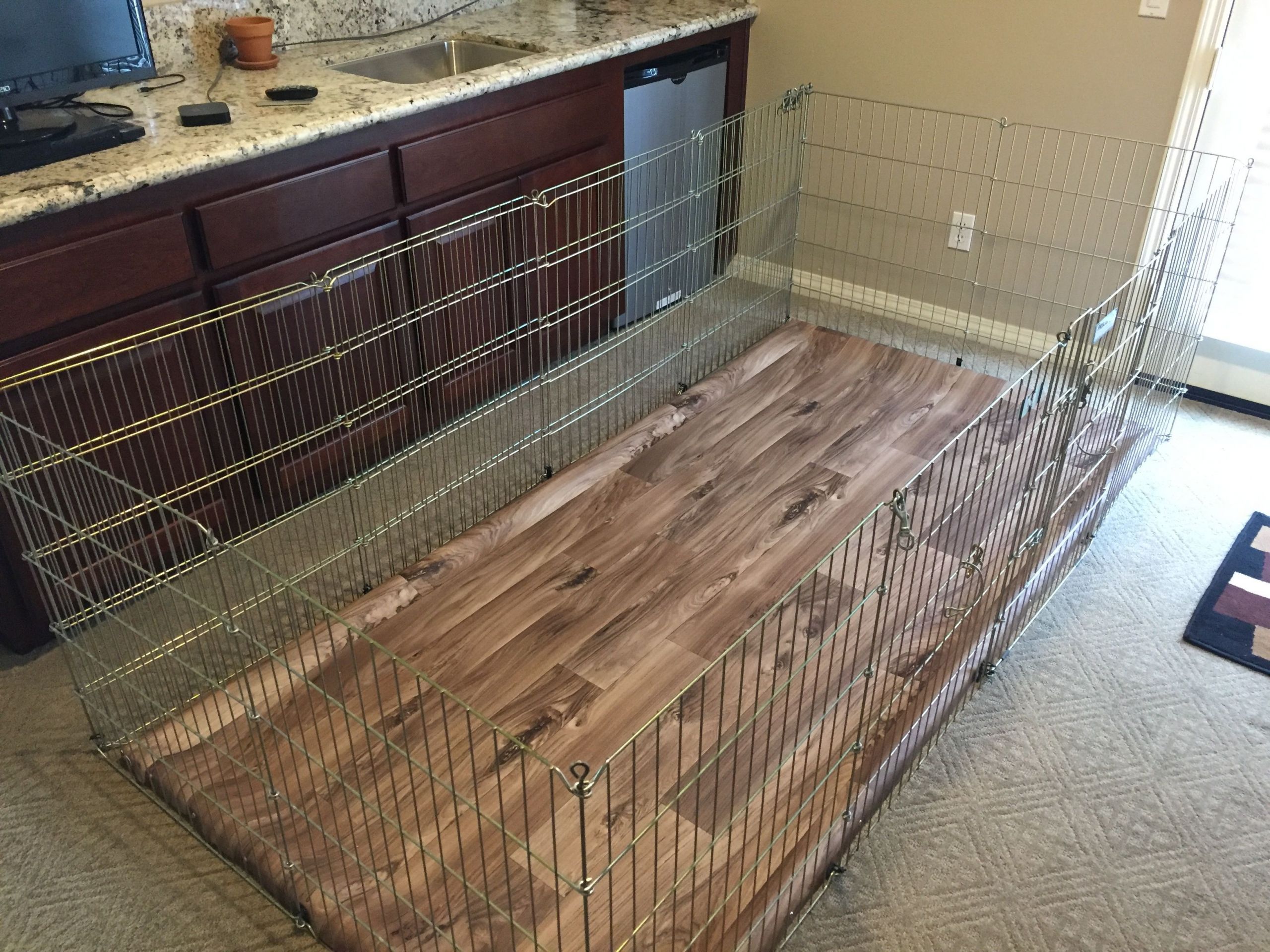 DIY Dog Pen
 DIY indoor dog pen