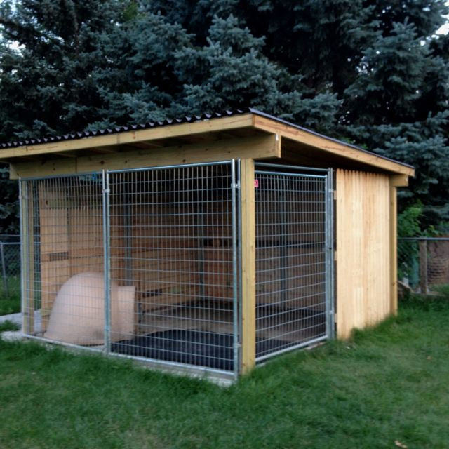 DIY Dog Pen Outdoor
 Kami s new kennel Awesome outdoor kennel for my crazy
