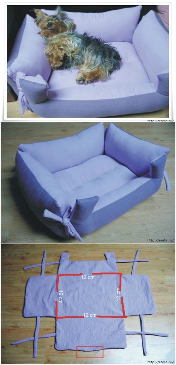 DIY Dog Pillow
 20 Easy DIY Dog Beds and Crates That Let You Pamper Your