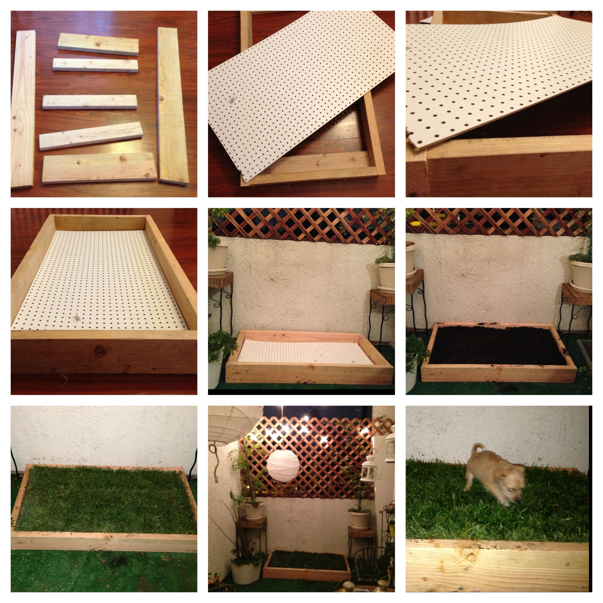 DIY Dog Potty Box
 DIY dog grass box Easy to make and less than $40 at Home
