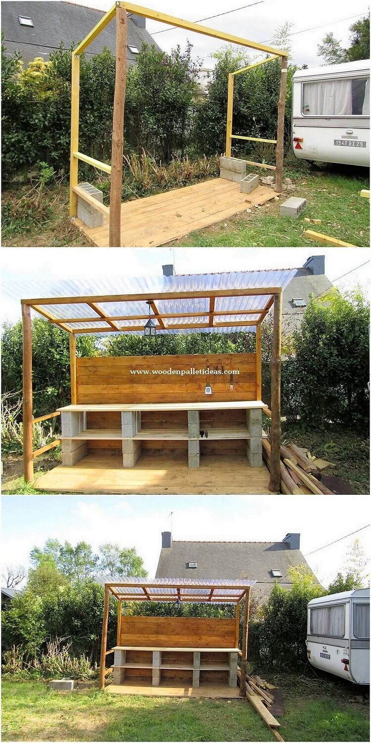 DIY Dog Shade Structure
 Superb Ideas of How to Recycle Old Wooden Pallets