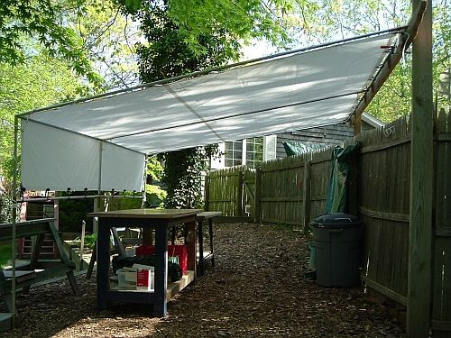 DIY Dog Shade Structure
 Lean To Patio Cover