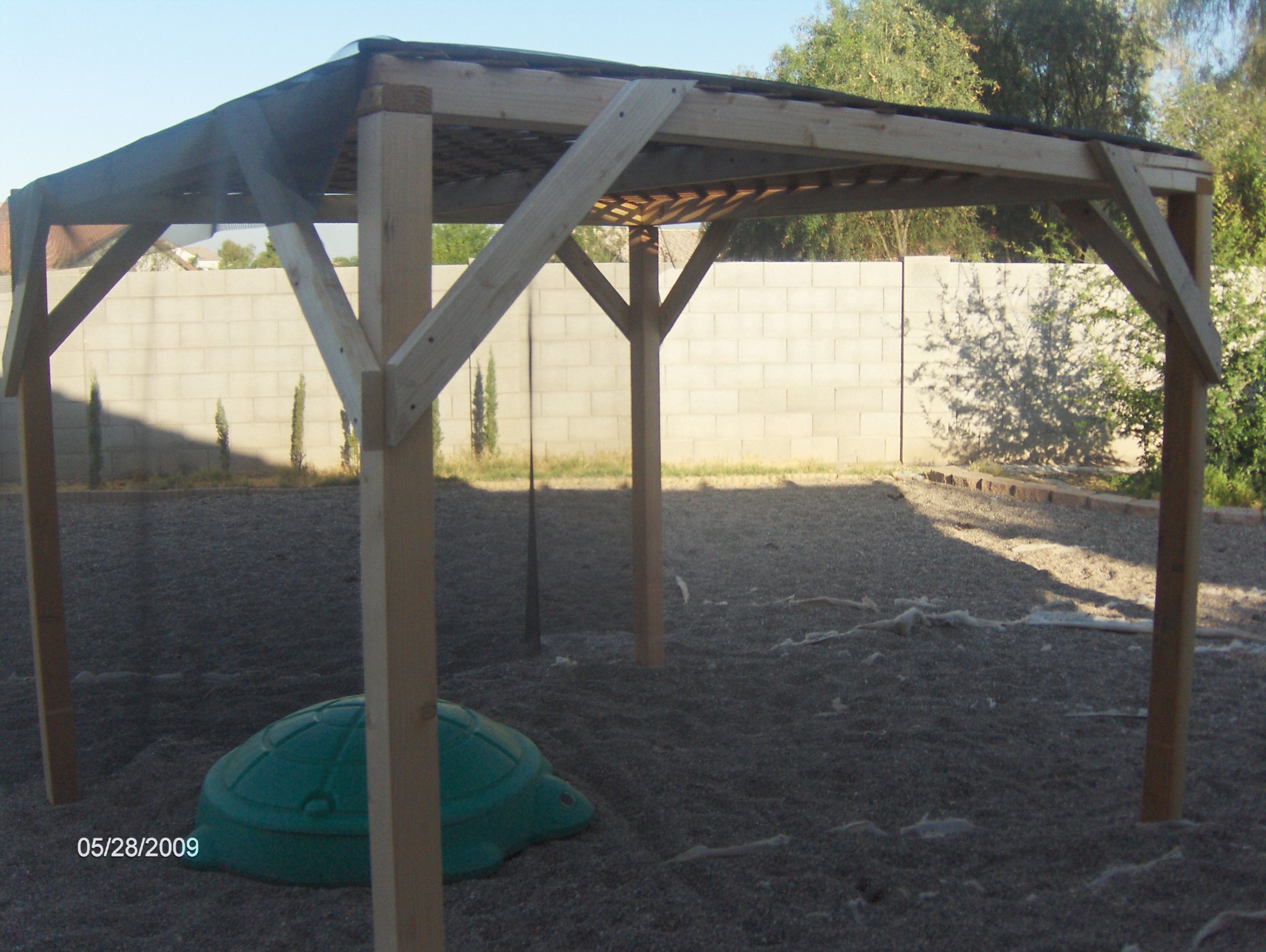 DIY Dog Shade Structure
 Archives 2009 May
