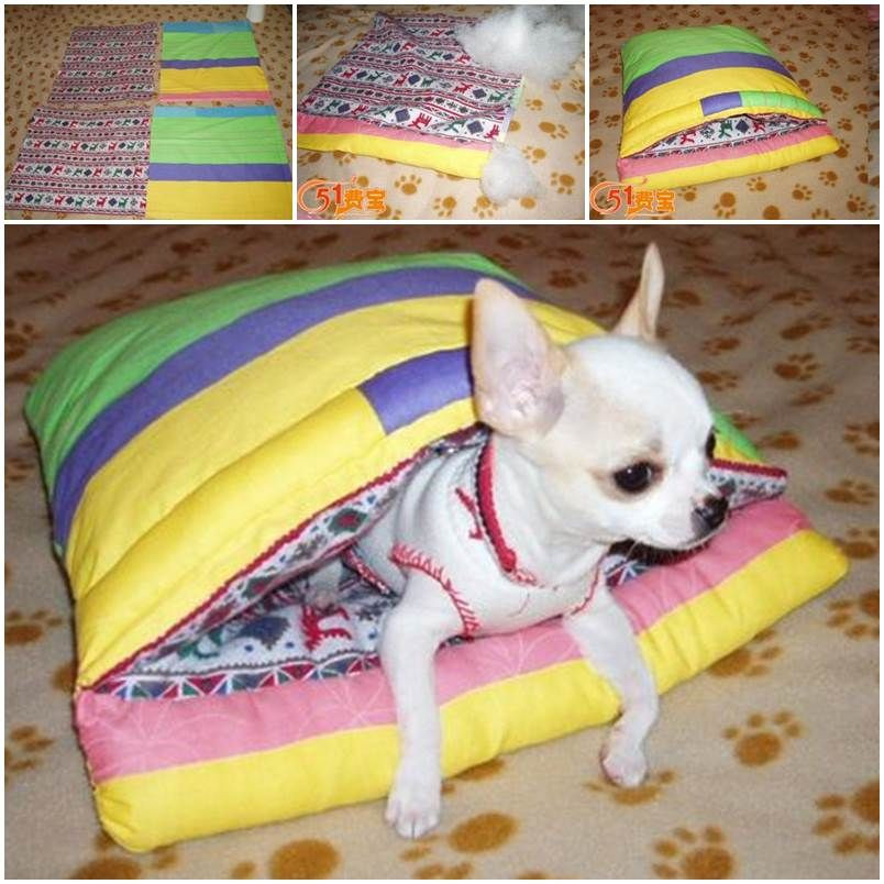 DIY Dog Sleeping Bag
 DIY Pet Sleeping Bag from Scraps I d have to make this