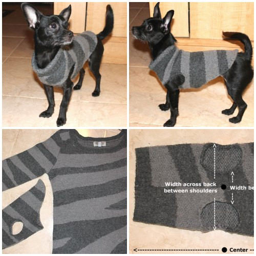 DIY Dog Sweaters
 Upcycled DIY Dog Sweater