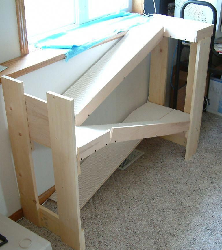 DIY Dog Window Seat
 dog room stairs dogroomstairs