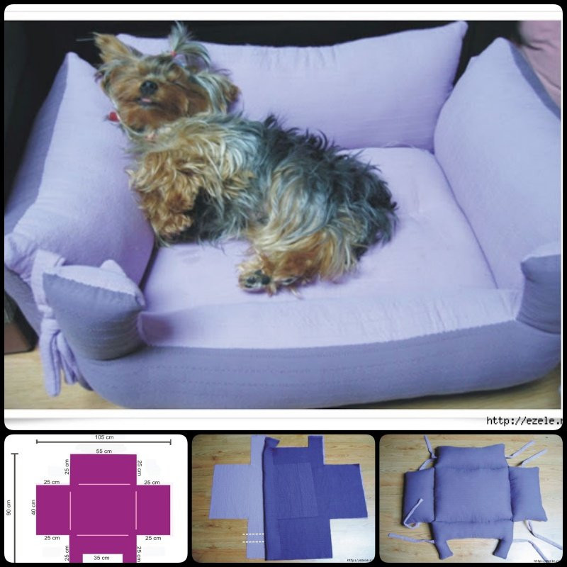 DIY Doggie Bed
 20 Adorable DIY Pet Bed Ideas