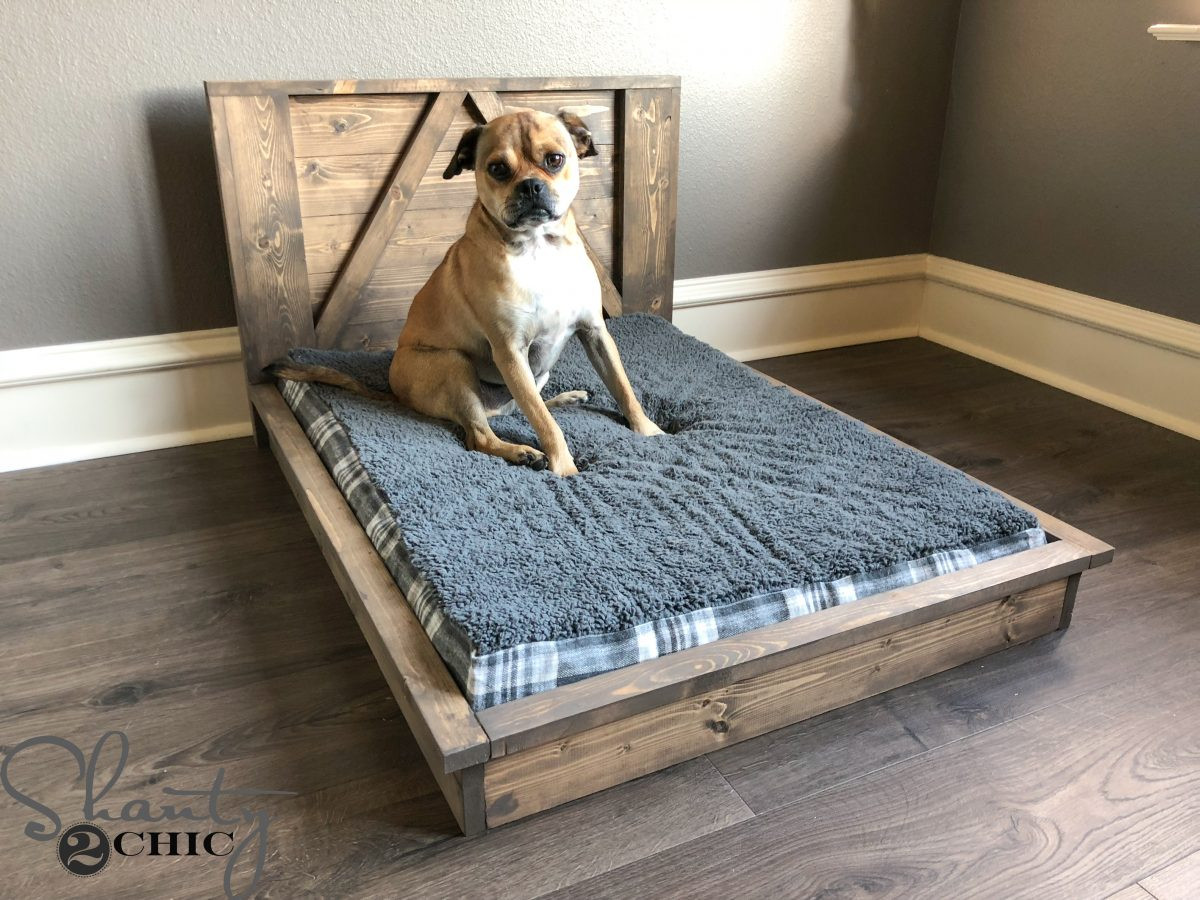 DIY Doggie Bed
 DIY Farmhouse Dog Bed For Man s Best Friend Shanty 2 Chic