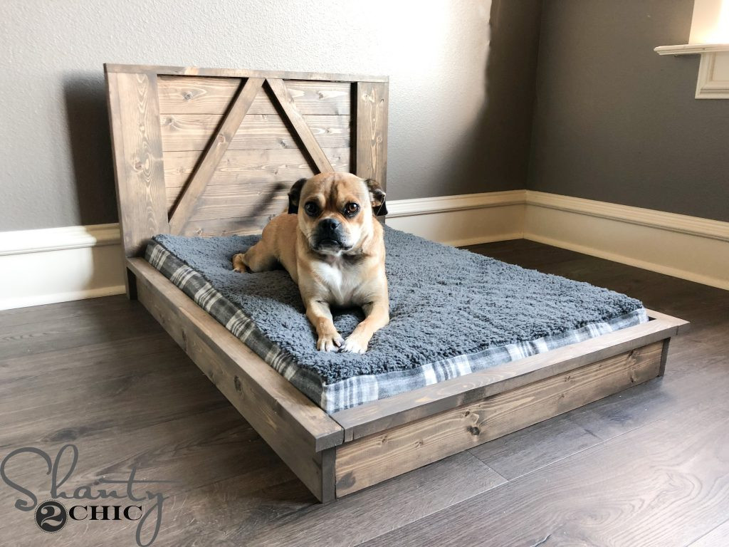 DIY Doggie Bed
 DIY Farmhouse Dog Bed For Man s Best Friend Shanty 2 Chic