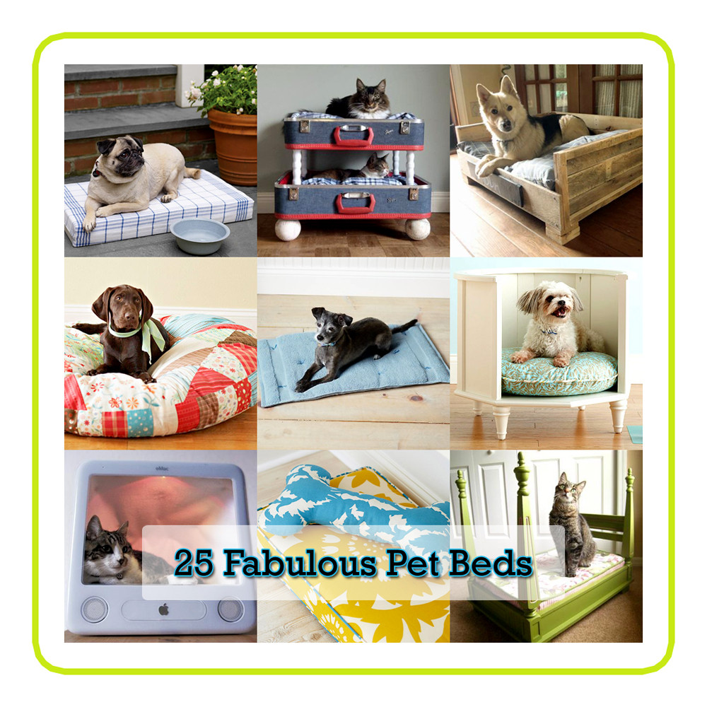 DIY Doggie Bed
 25 Fabulous DIY Pet Bed Ideas Part 2