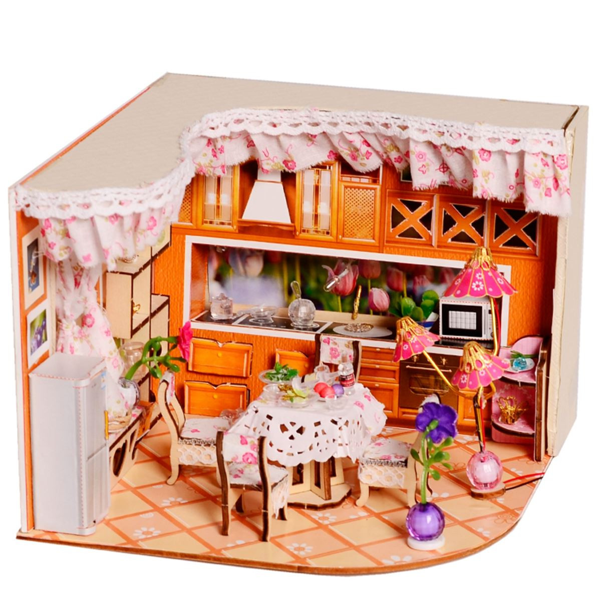 DIY Doll House Kits
 Lovely Merry Sweet Home Habitat Room DIY Dollhouse Kit