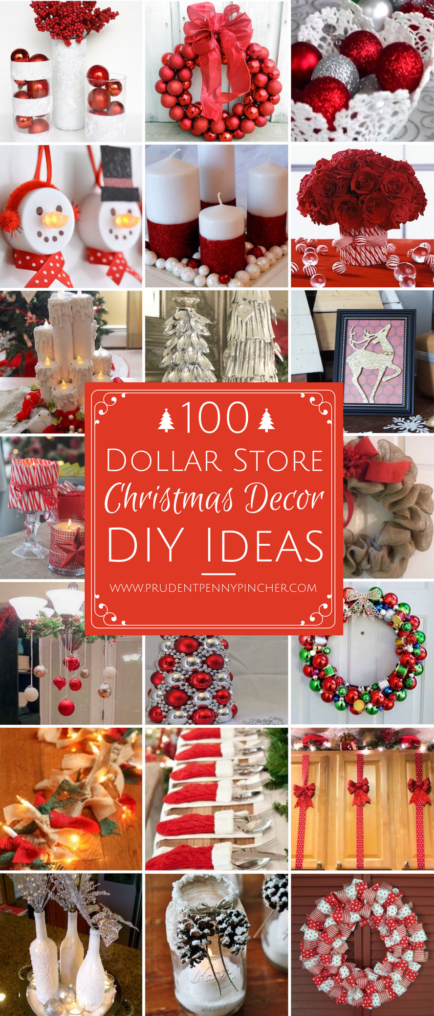 DIY Dollar Store Gift Ideas
 100 Dollar Store Christmas Decor DIY Ideas Prudent Penny