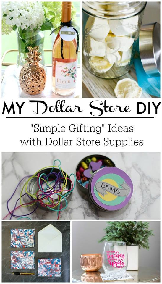 DIY Dollar Store Gift Ideas
 Dollar Store DIY Gift Glass Etching Container Hunt and Host