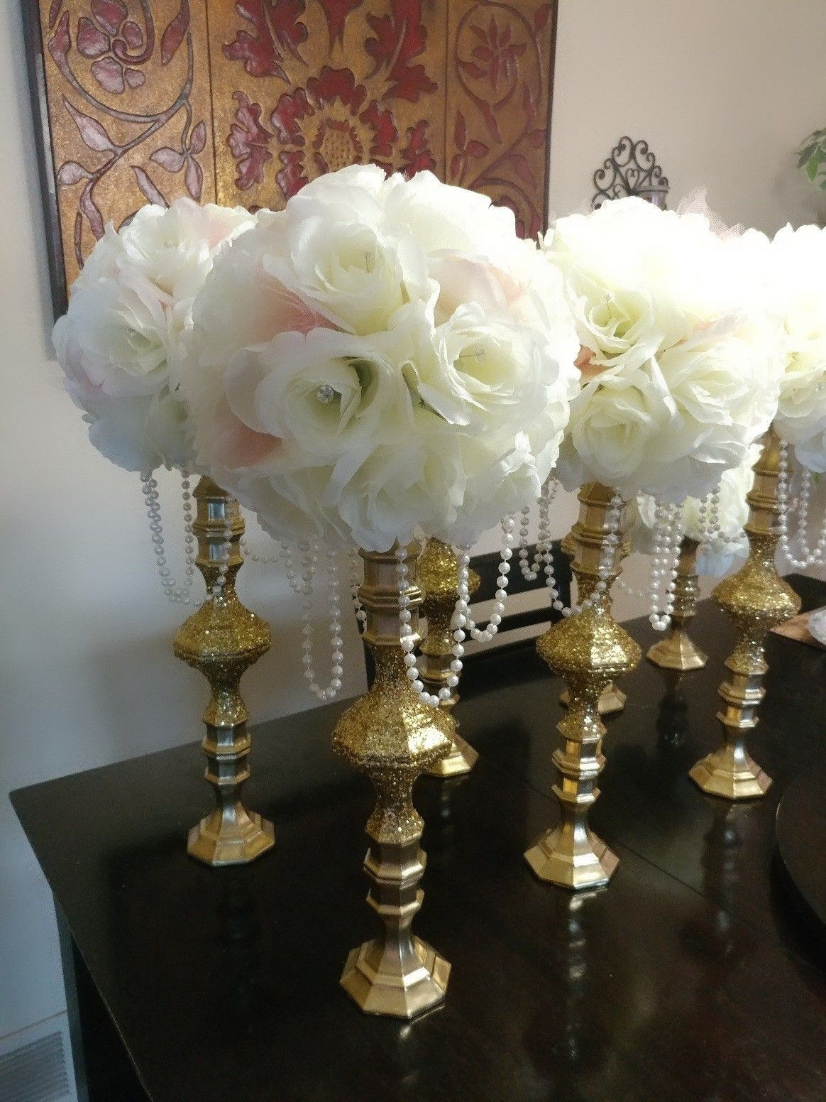 DIY Dollar Store Wedding Centerpieces
 Dollar Store Candle Holders