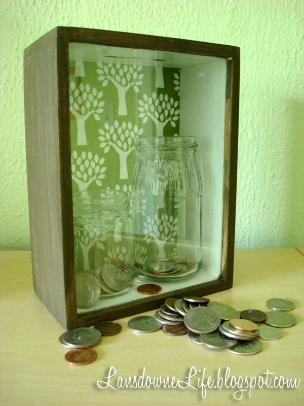 DIY Donation Box
 How to make a shadowbox frame bank