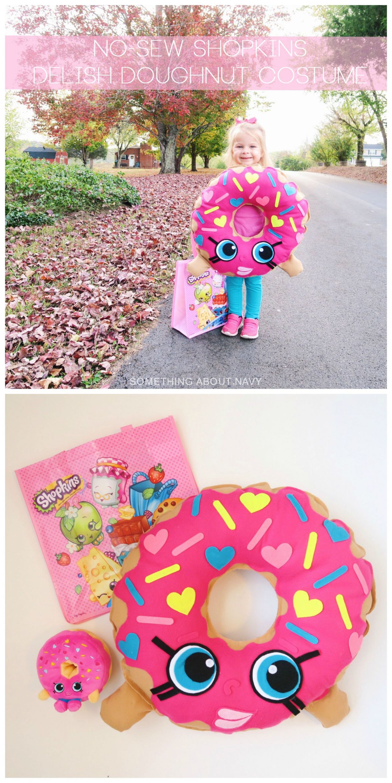 DIY Donut Costume
 DIY Shopkins Delish Doughnut costume from Something About