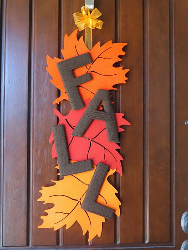 DIY Door Decorations
 20 Awesome DIY Fall Door Decorations Hative