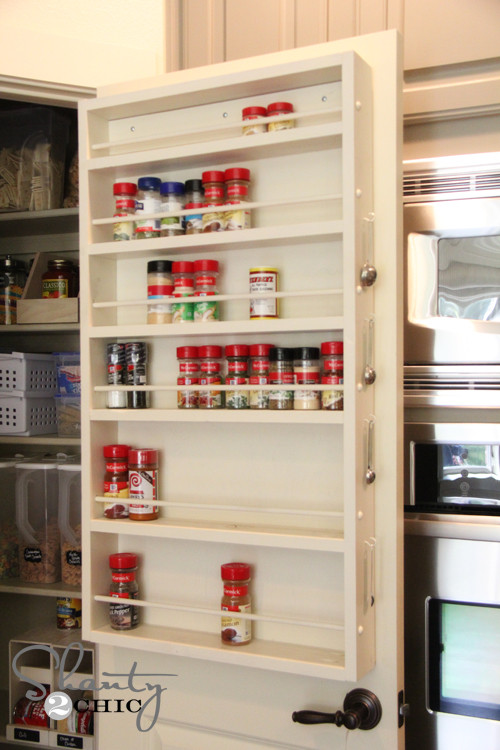 DIY Door Spice Rack
 Pantry Ideas DIY Door Spice Rack Shanty 2 Chic