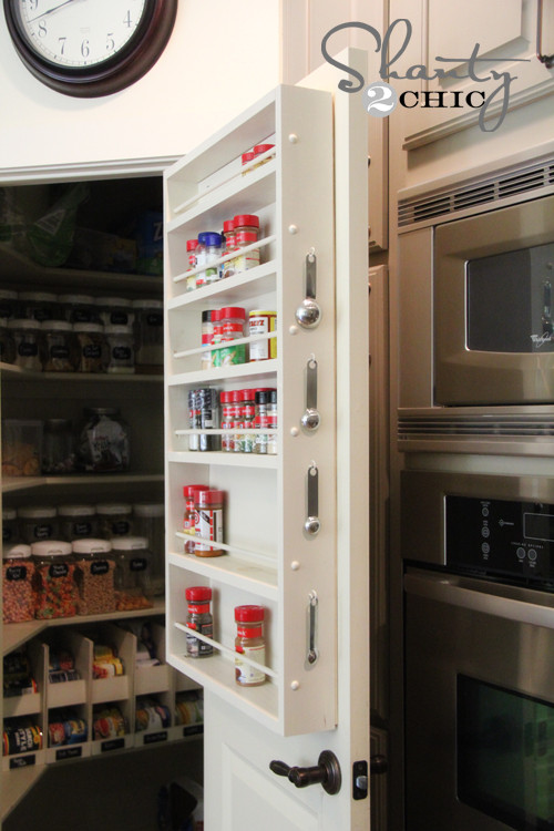 DIY Door Spice Rack
 Pantry Ideas DIY Door Spice Rack Shanty 2 Chic