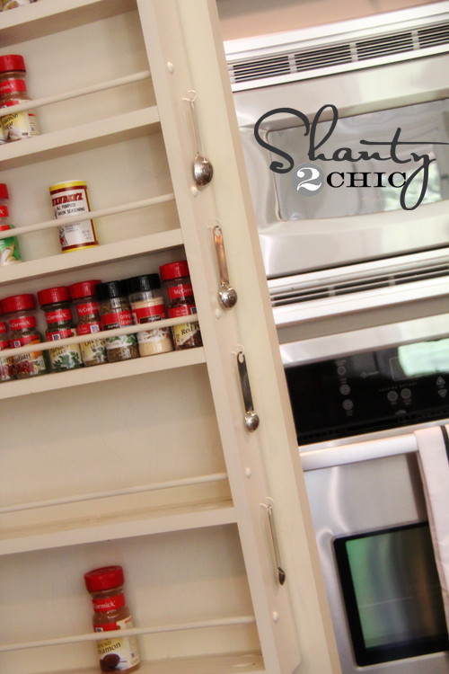 DIY Door Spice Rack
 Pantry Ideas DIY Door Spice Rack Shanty 2 Chic