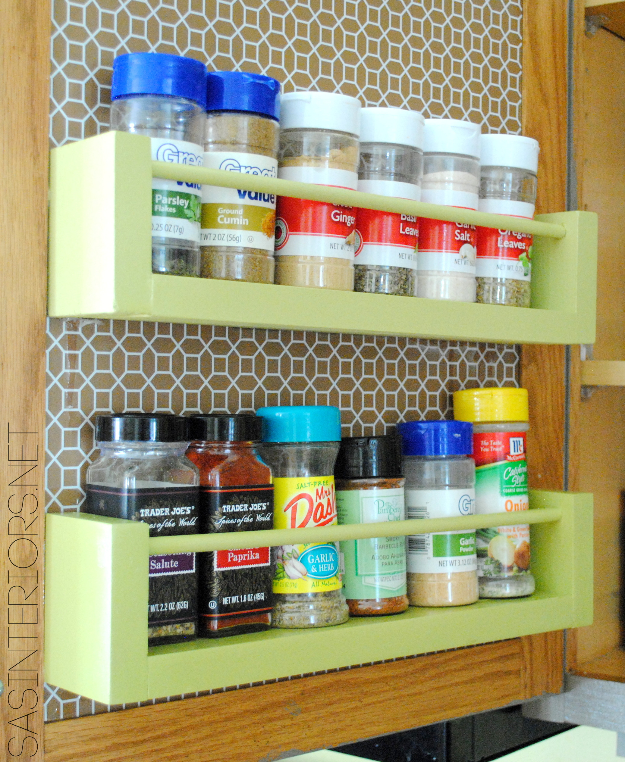 DIY Door Spice Rack
 DIY Wood Spice Rack Jenna Burger