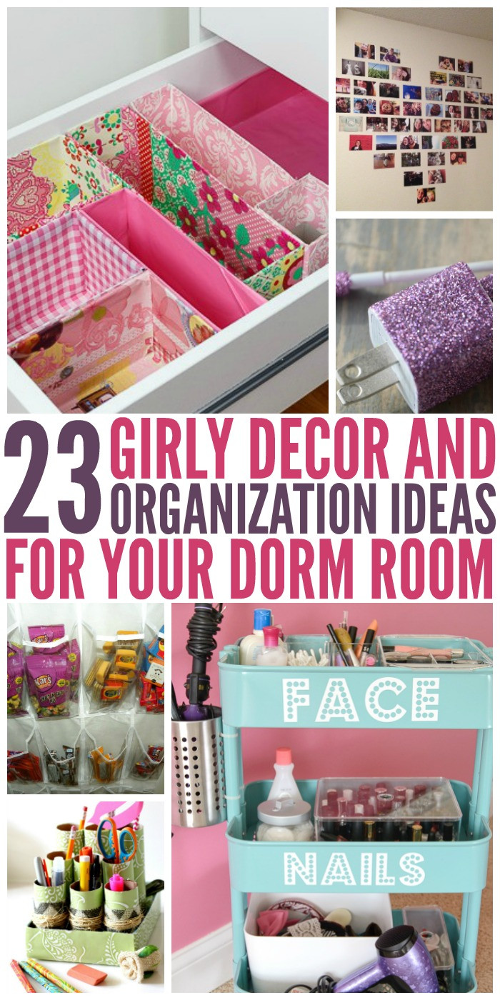DIY Dorm Organization
 23 Dorm Room Decor and Organization Ideas