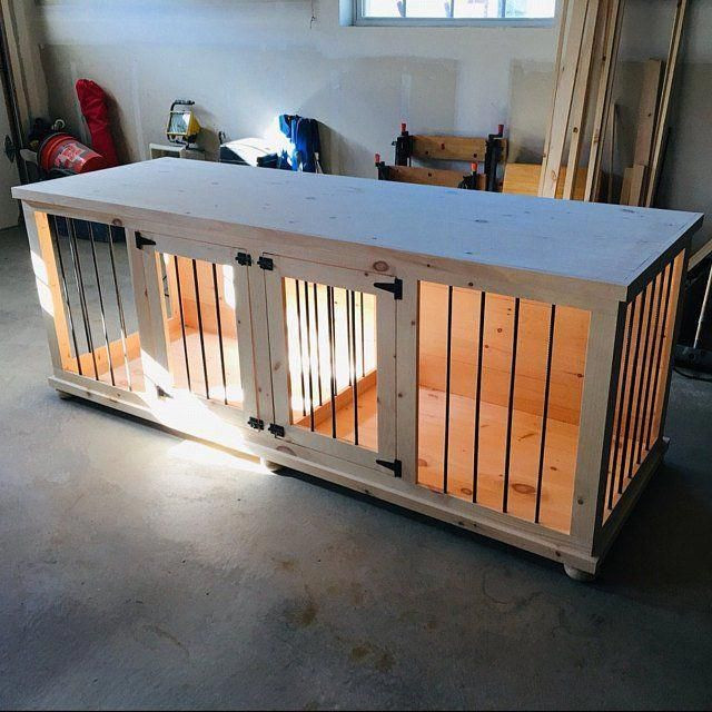 DIY Double Dog Crate Plans
 Plans to Build Your Own Wooden Double Dog Kennel Size