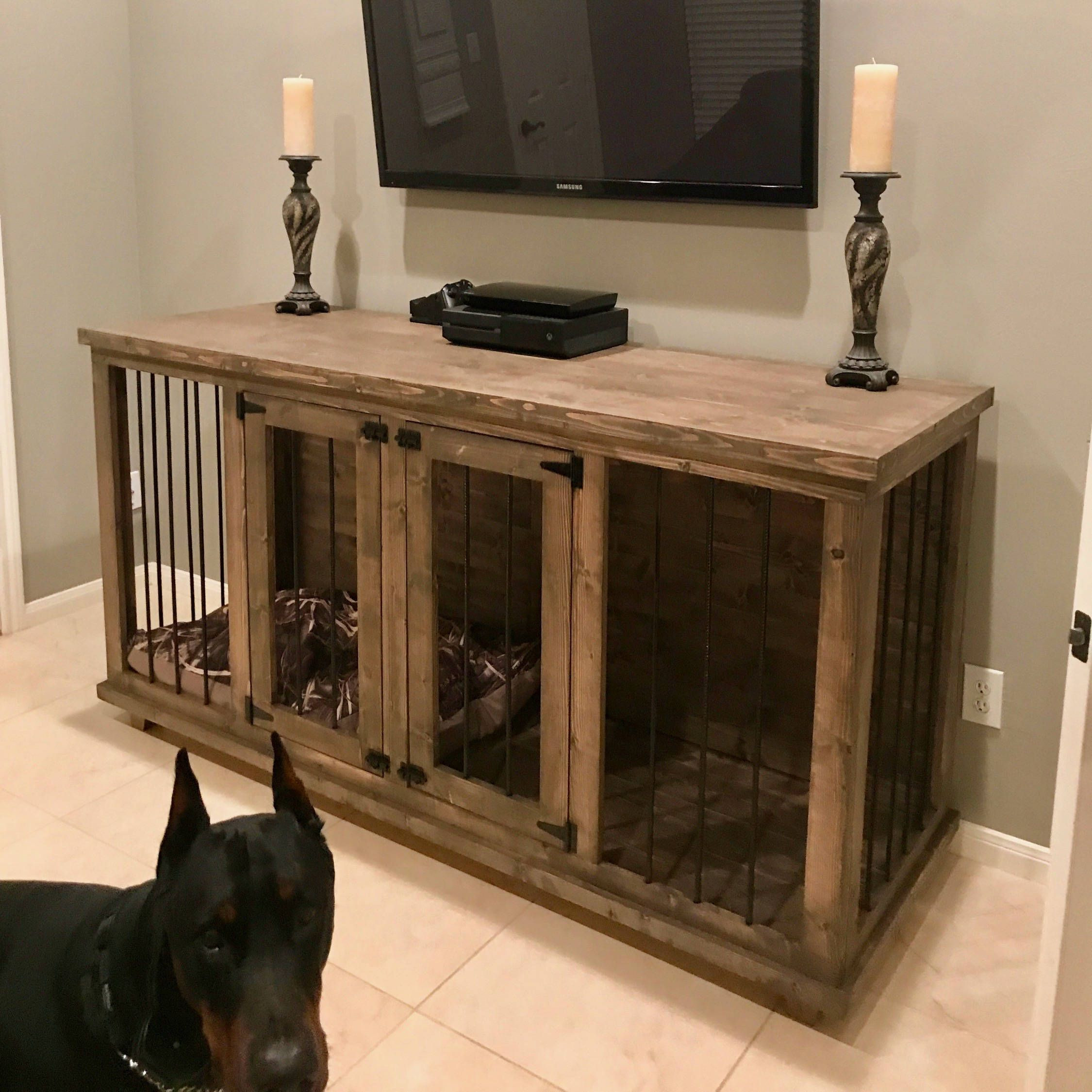 DIY Double Dog Crate Plans
 Plans to Build Your Own Wooden Double Dog Kennel Size