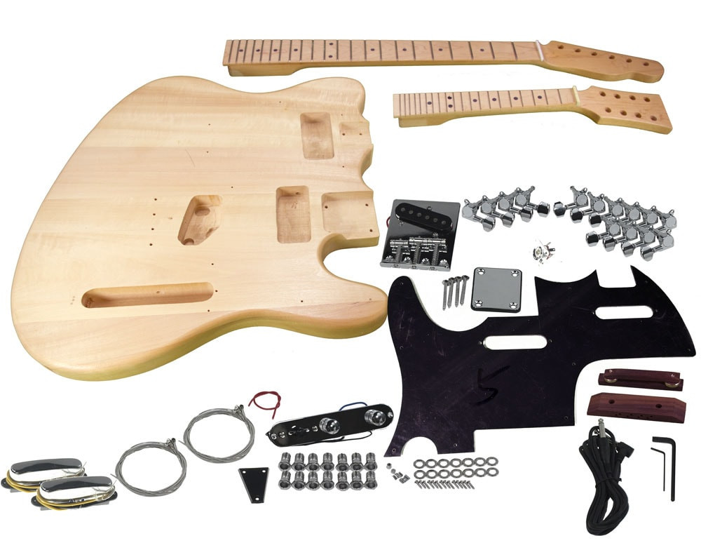 DIY Double Neck Guitar Kit
 Solo TC & Mandolin Double Neck DIY Guitar Kit