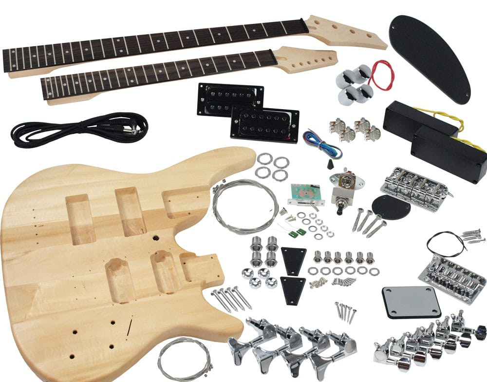 DIY Double Neck Guitar Kit
 Solo DJMBK 1 DIY Electric Guitar & Bass Double Neck Kit