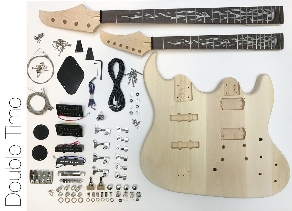 DIY Double Neck Guitar Kit
 DIY Electric Guitar Kit Double Neck Guitar and Bass