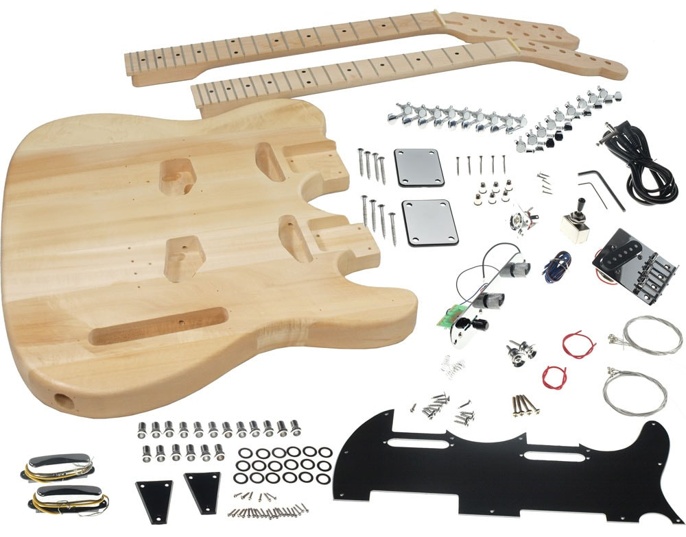 DIY Double Neck Guitar Kit
 Solo TC Style Double Neck DIY Guitar Kit