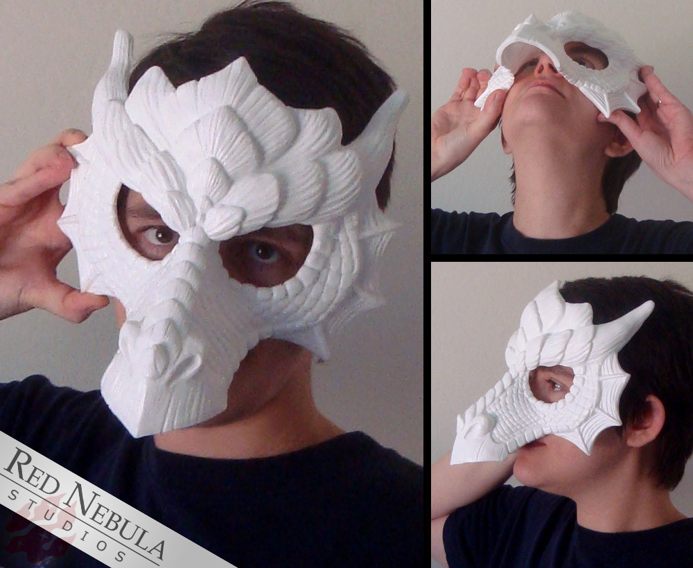 DIY Dragon Mask
 Dragon Mask Blank – Red Nebula Studios
