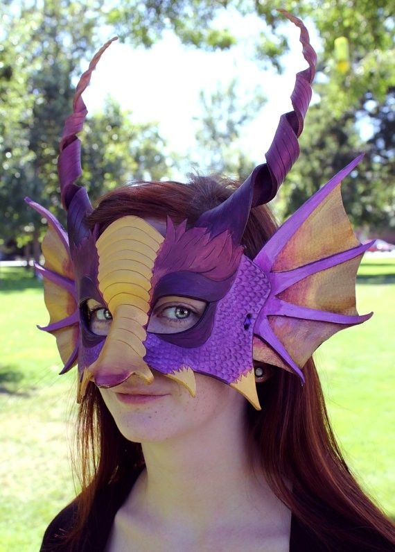 DIY Dragon Mask
 Tutorial How to Craft Leather Masks Halloween leather